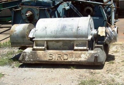 Bird 24 x 38 solid bowl decanter centrifuge, 316L SS.