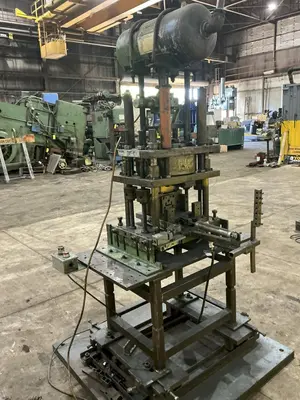 12 TON PNEUPOWR AIRAM MODEL #4P12 PNEUMATIC PRESS 3” STROKE: YOBRO #24862