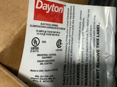 New | in-Stock DAYTON 3BY74 Relays & Switches Ohio US | HGR 24 #1518383