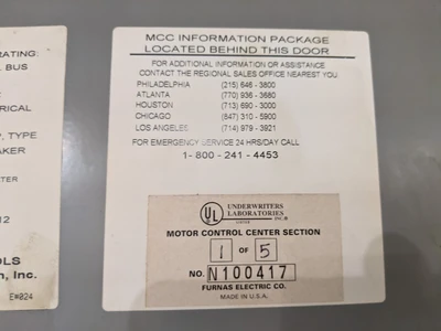 USED SIEMENS NUMBER: MXD63S800A