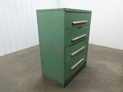 Nu-Era Modular Industrial Tool Storage Cabinet 4 Drawer 45x29x61" Stanley Vidmar