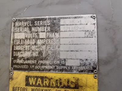 18" x 20" MARVEL SERIES 8 MARK I VERTICAL TILTING BANDSAW: YOBRO #23953