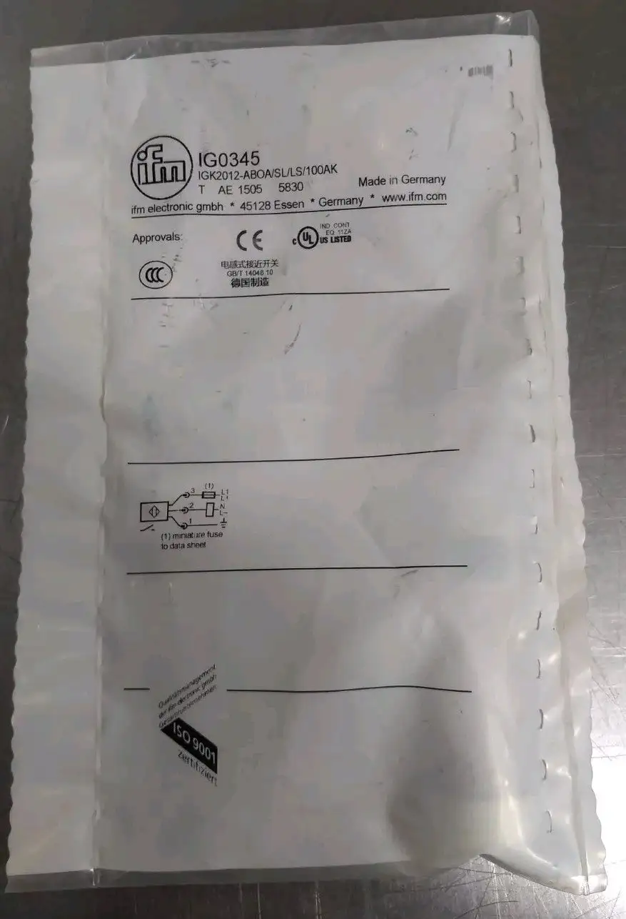 IFM IG0345 Proximity Sensor IGK2012-ABOA/SL/LS-100AK 1505/5830 Loc5B5/9