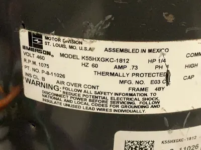 Used EMERSON K55HXGKC1812 Motors (misc) Ohio US | HGR 24 #1556782
