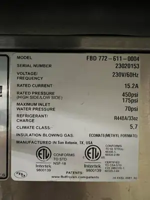 Used FBD MFG Used 2022 FBD 772 Two Barrel Frozen Beverage Drink Slushie Machine 230V As Is Slushie Machines Illinois US | Falcon Restaurant Supply #1375125