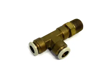 USED PARKER PRESTOLOK PUSH-TO-CONNECT SWIVEL ELBOW FITTING 3/8" X 3/8"
