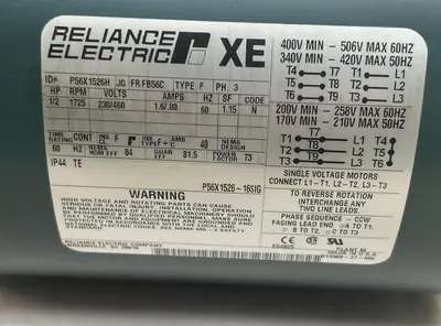 Used RELIANCE ELECTRIC P56X1526H Industrial Controls Ohio US | Surplus Asset Holdings #1242385