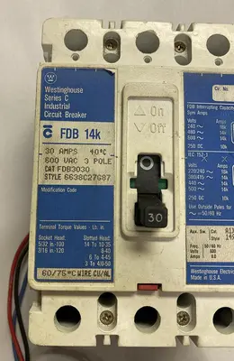 New | in-Stock WESTINGHOUSE FDB3030 Miscellaneous Equipment (Electrical & Power) Ohio US | Surplus Asset Holdings #1236958