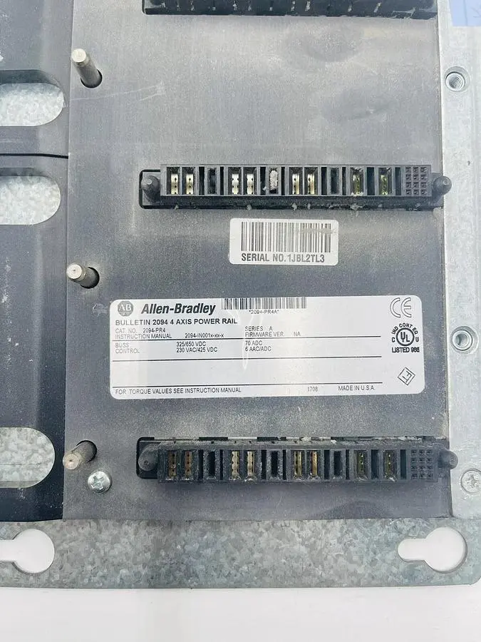 Allen-Bradley 2094-PR4 Series A 4-Axis Power Rail 325-650VDC #K-744