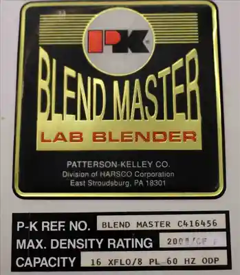 USED PATTERSON-KELLEY BLENDMASTER