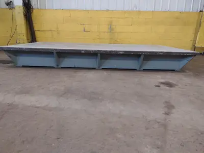 10' X 6' X 13" STEEL LAYOUT TABLE: STOCK #23784