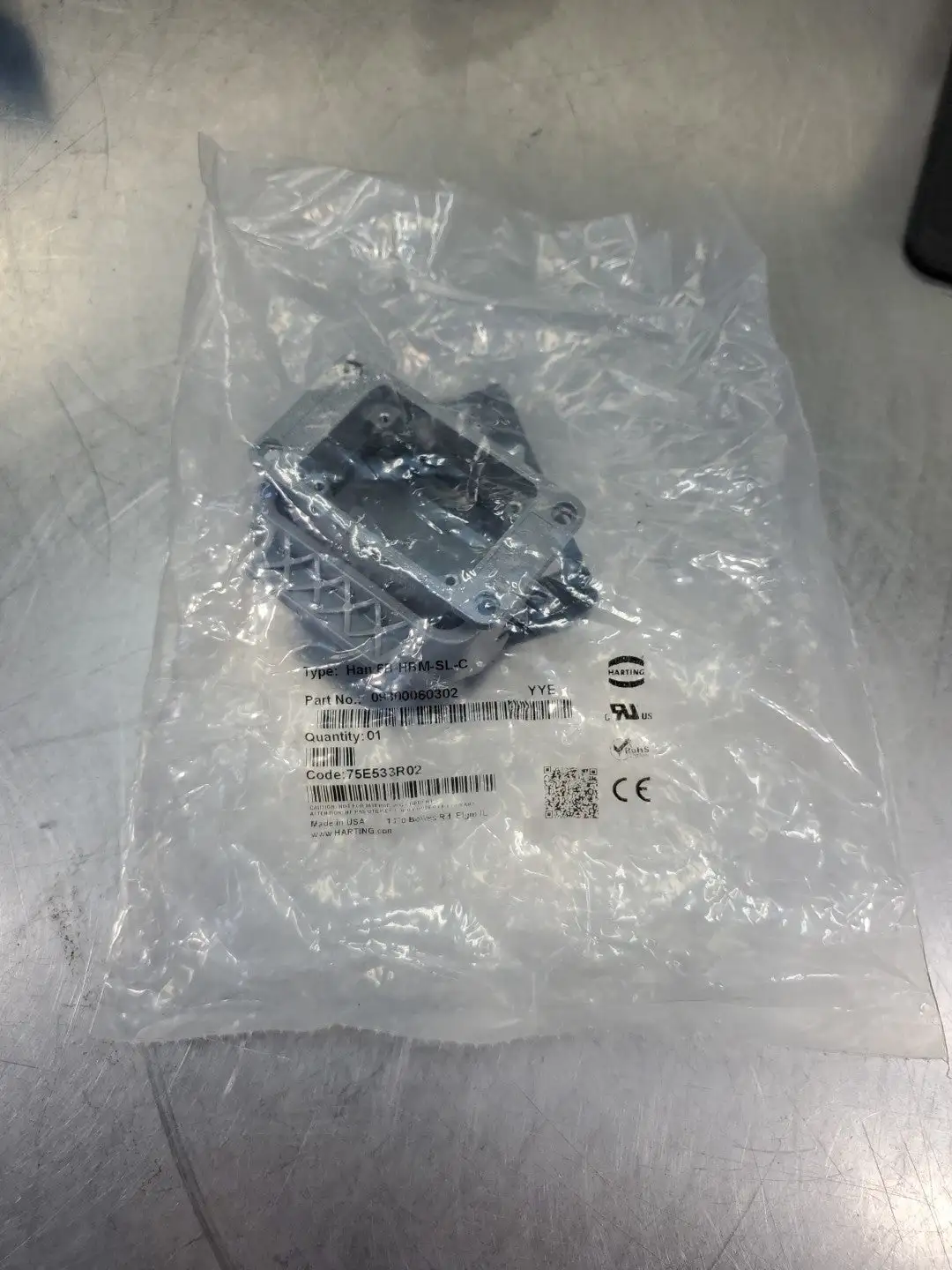 Harting HAN 6B-HBM-SL-C Lever Metal Cover (09300060302) 5D-16