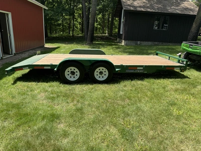 Used 2010 SURE-TRAC TANDEM AXLE EQUIPMENT TRAILER Flatbed Trailers Michigan US | Miedema Asset Management Group #1279671