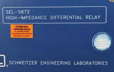USED Schweitzer Engineering Laboratories SEL-587Z