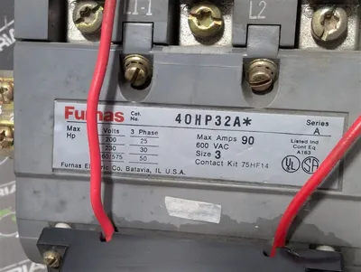Furnas 40HP32A* Non-Reversing Contactor Size 3 90A Used