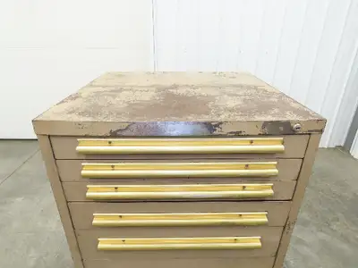 Equipto Modular Steel 7 Drawer Industrial Tool Cabinet 30x29x44" Stanley Vidmar