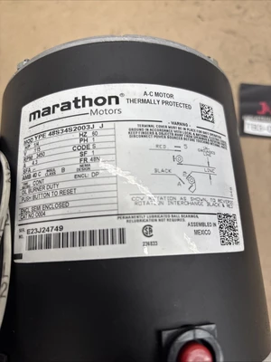New | in-Stock Marathon 48S34S2003J Motors (misc) Indiana US | J&J Industrial Supply #1566395