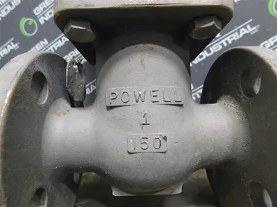 1" Powell 2491 Gate Valve 275 WOG 500°F Max. B16.34 Used