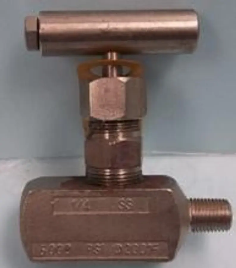 QTY. 1. KF INDUSTRIES &frac14; IN. NEEDLE VALVE SS...