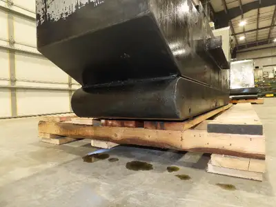 Enomoto Hinge Belt CNC Chip Conveyor 15"x 62" Infeed 30" Discharge 220V 3PH