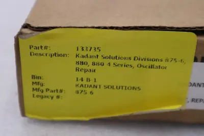 KADANT OSCILLATOR REPAIR KIT 875-6 - NEW IN BOX - STOCK 1706CC