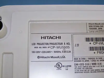 Hitachi CP-WU5505 WUXGA 5000-Lumen HD Home Theater LCD Projector / Projection System with Remote Control and HDMI Cable