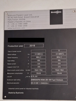 USED 2018 BYSTRONIC BYSMART FIBER 3015