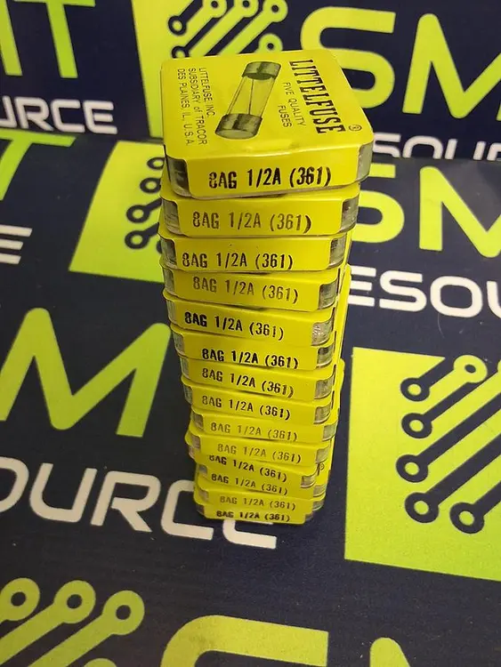 New | in-Stock LITTLEFUSE 8AG 1/2A (361) Fuses | SMT Resource #487623