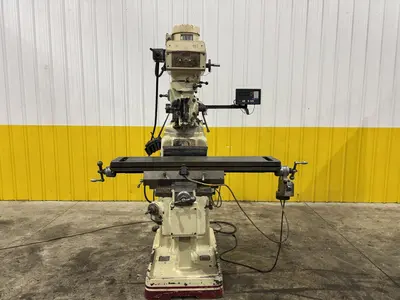3 HP ACER MODEL #3VK3-HP RAM TYPE VERTICAL MILL WITH DIGITAL READ OUTS: STOCK #23061