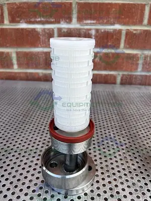 USED PALL MSS 4463 G08 H4 STAINLESS STEEL FILTER HOUSING W/ FILTER, 4" FLANGE FITTING