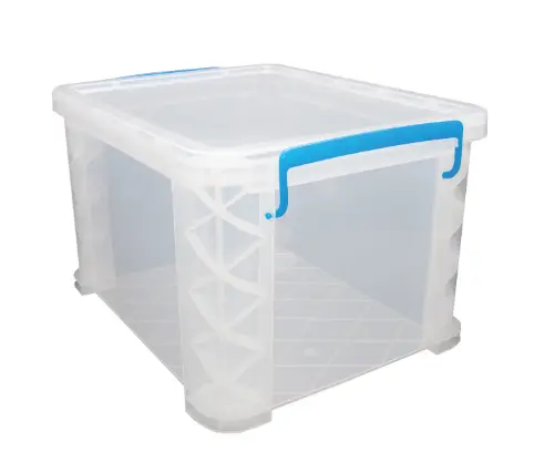 Super Stacker Letter Legal Storage Box 11-1/4" H x 14" W x 17-3/4" L, Clear
