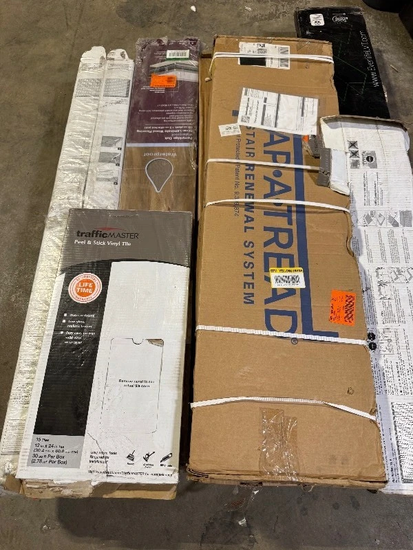 Pallet with misc flooring various models and conditions customer returns see pictures