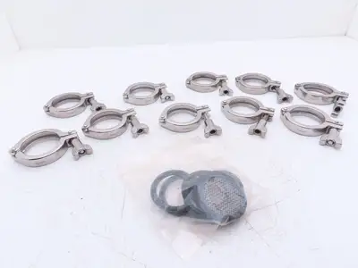 2" Tri-Clamp Sanitary 304 Stainless Wing Nut  Lot of 10