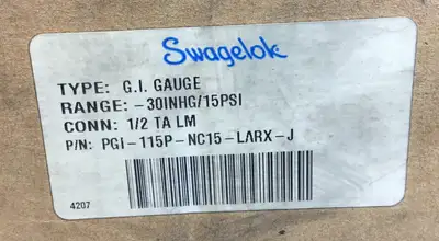 USED SWAGELOK GI Gauge