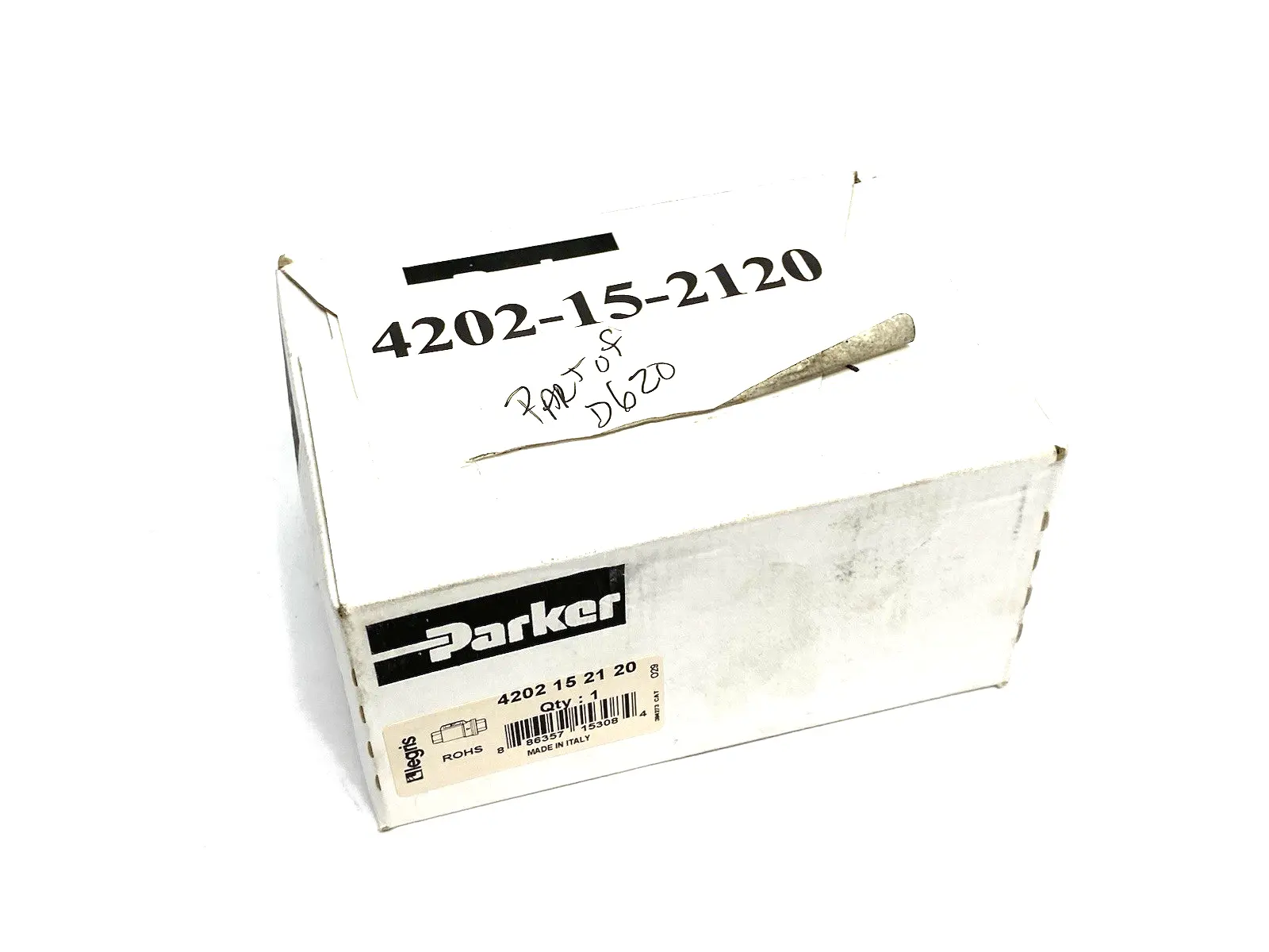 NEW PARKER LEGRIS AXIAL VALVE, ELECTRO-PNEUMATIC PILOTED, 2-WAY NC