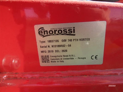 New | in-Stock 2026 ENOROSSI G6V 740PTH Tedders Pennsylvania US | Zimmerman Farm Service #1409923