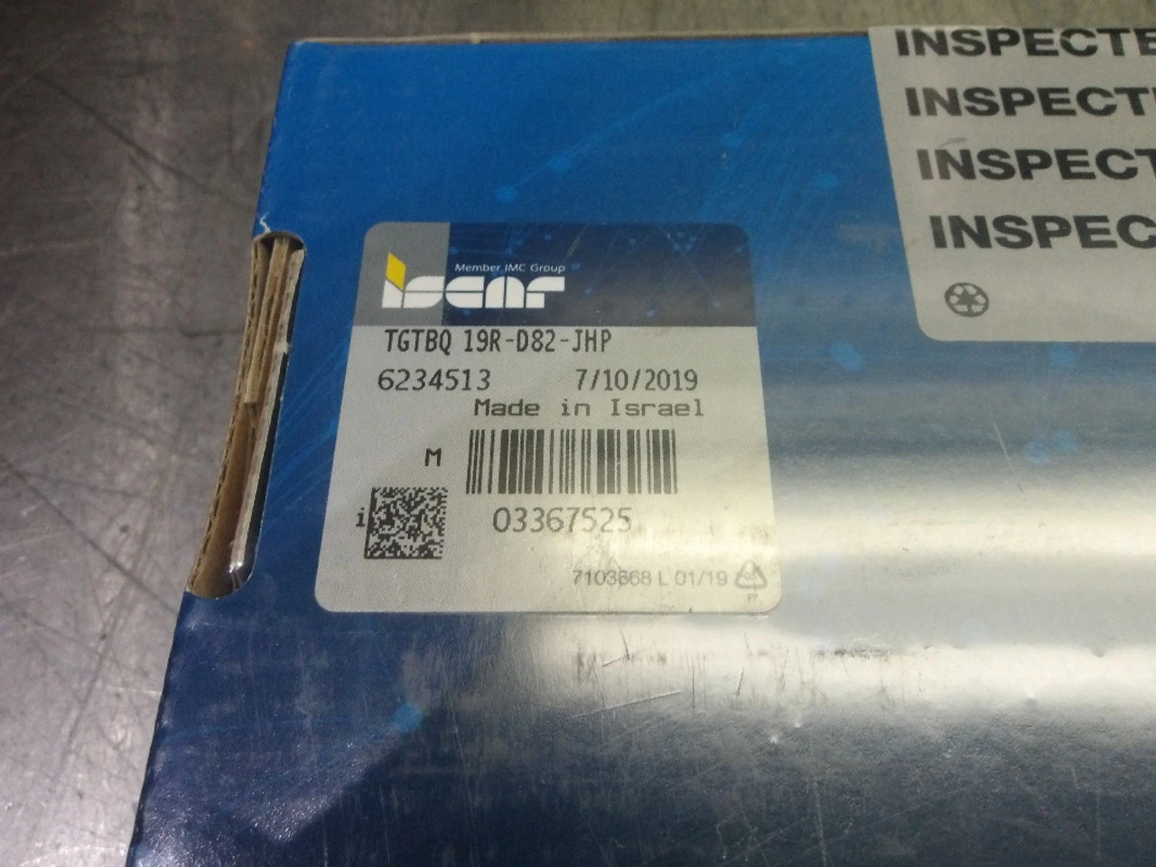 Iscar Indexable Grooving/Parting Tool Holder TGTBQ 19R-D82-JHP (LOC2647B)