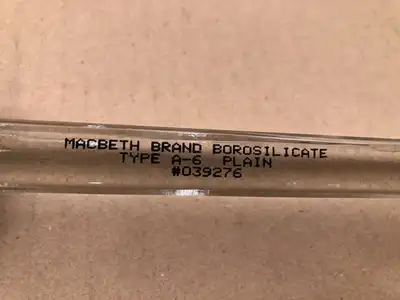 Macbeth 039276 A6 Plain Clear Borosilicate Gage Glass 10″ X 2″ X 3/4″ -NIB