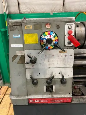 21" x 120" CLAUSING COLCHESTER MODEL #21 ENGINE LATHE 3.5" SPINDLE HOLE: YOBRO #24560