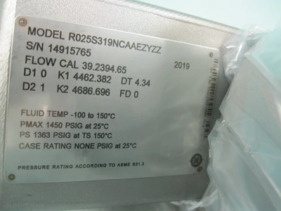 NEW Micro Motion R025 S319NCAAEZYZZ