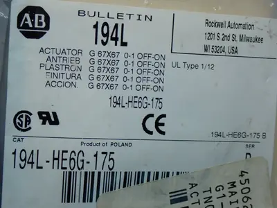 NEW ALLEN BRADLEY 194LHE6G175