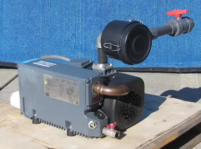 Atlas Copco 3 HP GVS Oil Lubricated Rotary Vane Vacuum Pump 42 CFM 230/460V