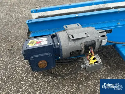 USED New London Engineering 10" New London Inclined Belt Conveyor, Model T4-521-10"