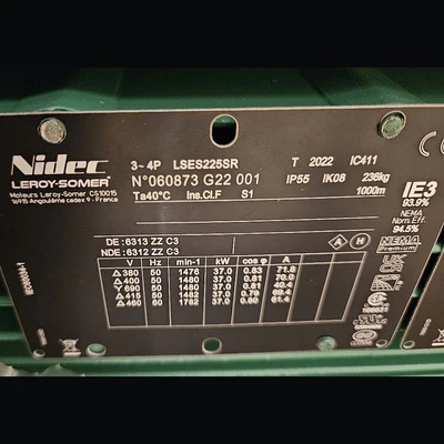 USED LEROY-SOMER LSES225SR