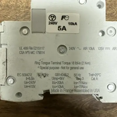 Used SCHNEIDER C60 5A Miscellaneous Equipment (Electrical & Power) | Surplus Asset Holdings #1202098