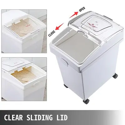 Ingredient bins - 6.6. gallon mobile - 3 pack