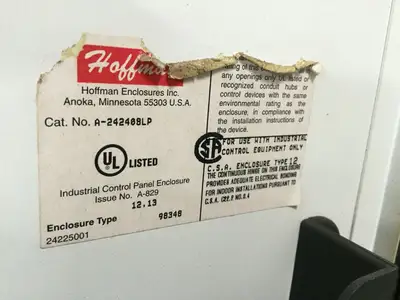Used Hoffman A242408LP Electrical Boxes Michigan US | Maverick Industrial Sales #1401162