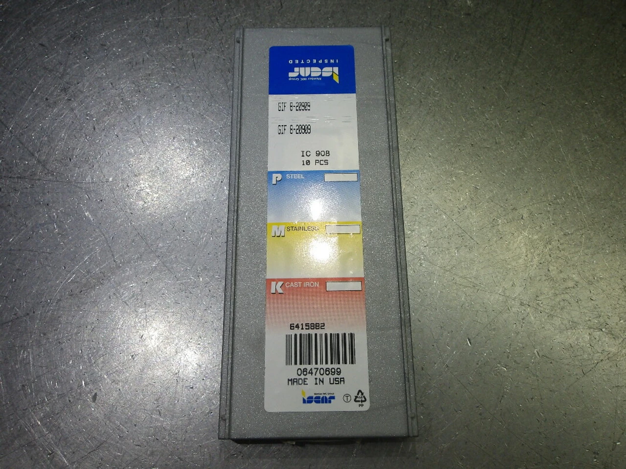Iscar Carbide Grooving/Parting Inserts QTY10 GIF 8-20909 IC908 (LOC2299)