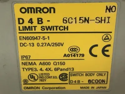 USED OMRON D4B-6C15N-SHI