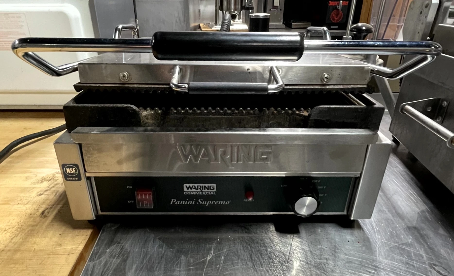 72-0444 Waring Pro WPG 250B Panini Sandwich Press